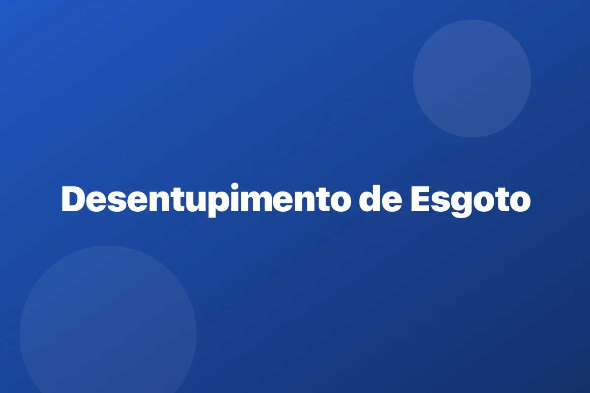 Desentupimento de rede de esgoto em Guarapuava